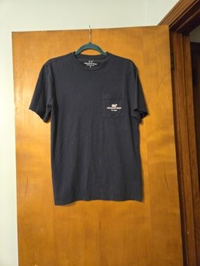 Vineyard Vines Navy Blue Las Vegas Whale Pocket Short Sleeve T-Shirt Size S